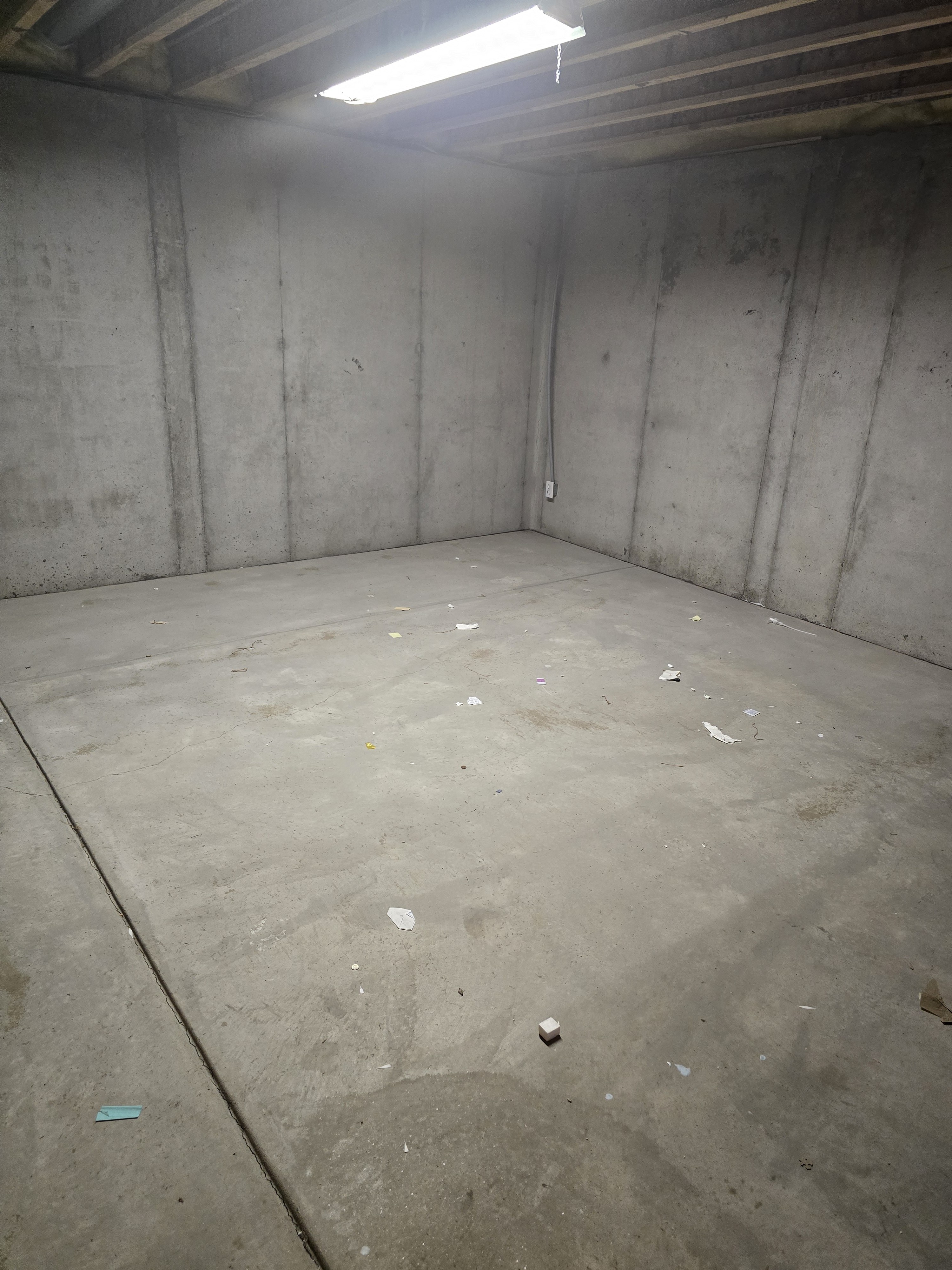 Basement fully cleared after junk removal cleanout in Northern Colorado
