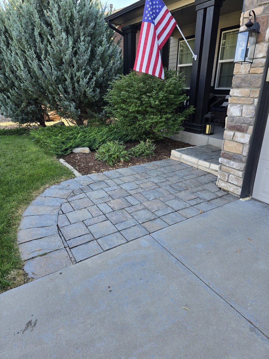 Patio fully cleared after sectional couch removal in Northern Colorado